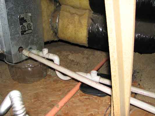 Clogged window air conditioner drain line